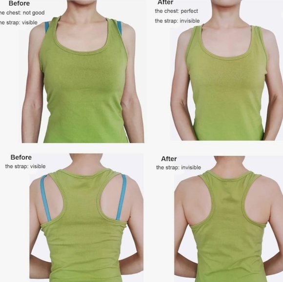 LUCSIS Racer Back Bra Conversion Clips In 4 Colors With Bra Straps - Picture 5 of 7